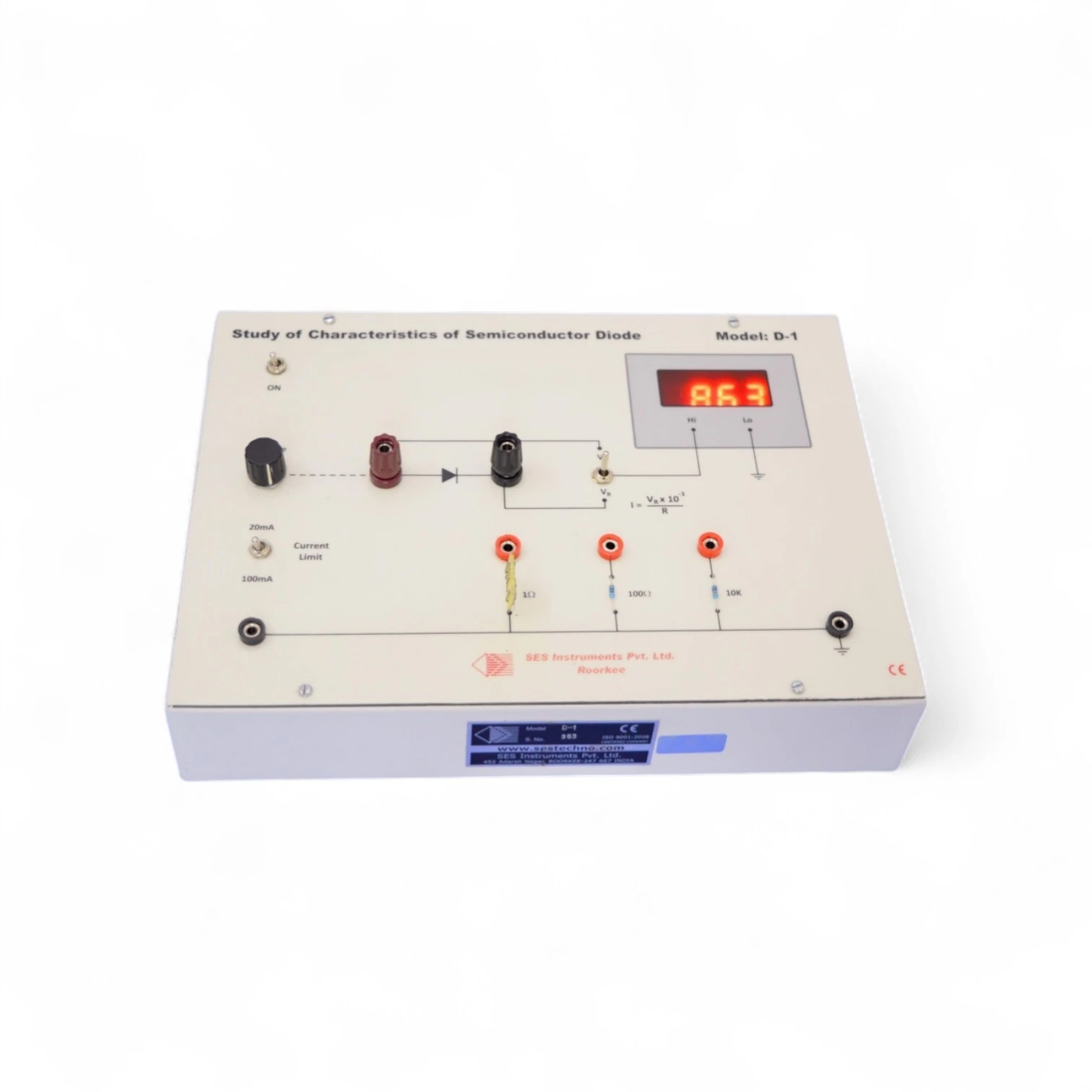 Characteristics of Semiconductors Diodes (D-1)