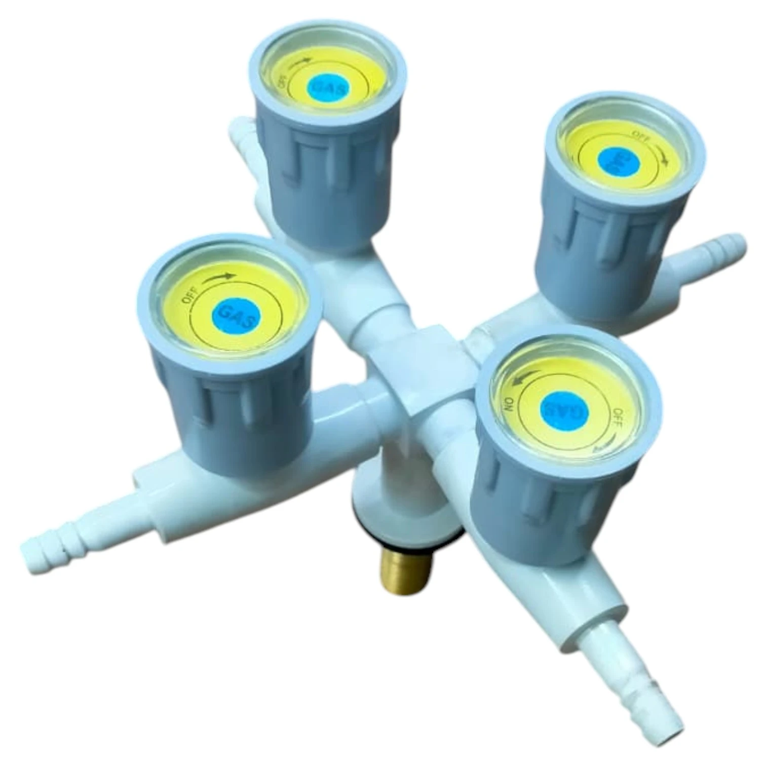 Four-Way Laboratory Gas Tap / Gas Manifold