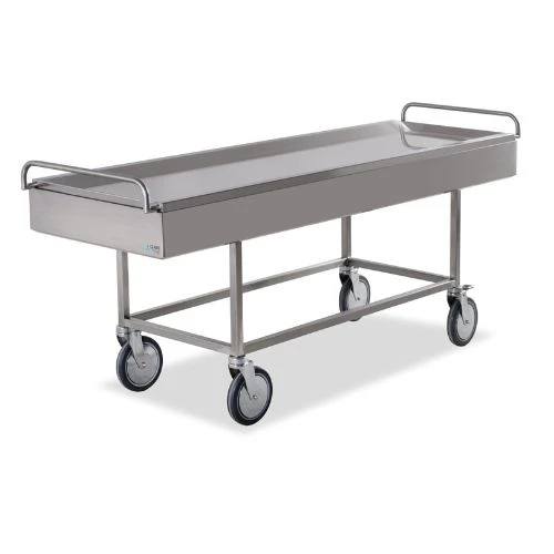 Stainless Steel Mortuary Trolley for Hospitals & M...