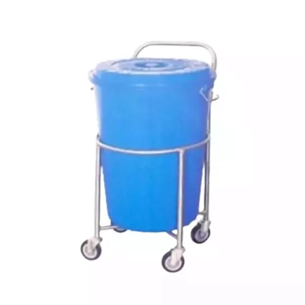 Solid Linen Trolley With Plastic Bucket
