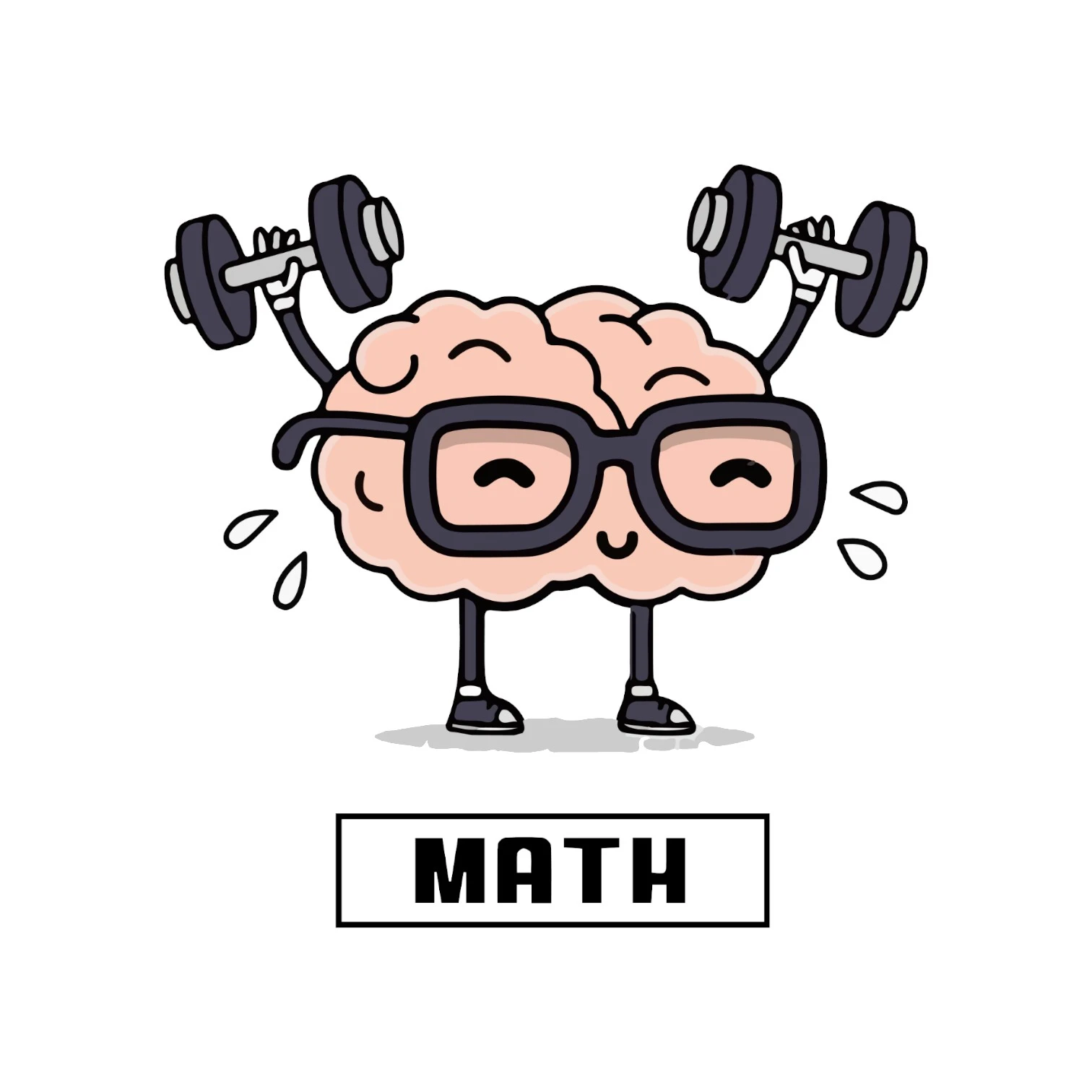Mental maths wall mount Sticker 12'x18''