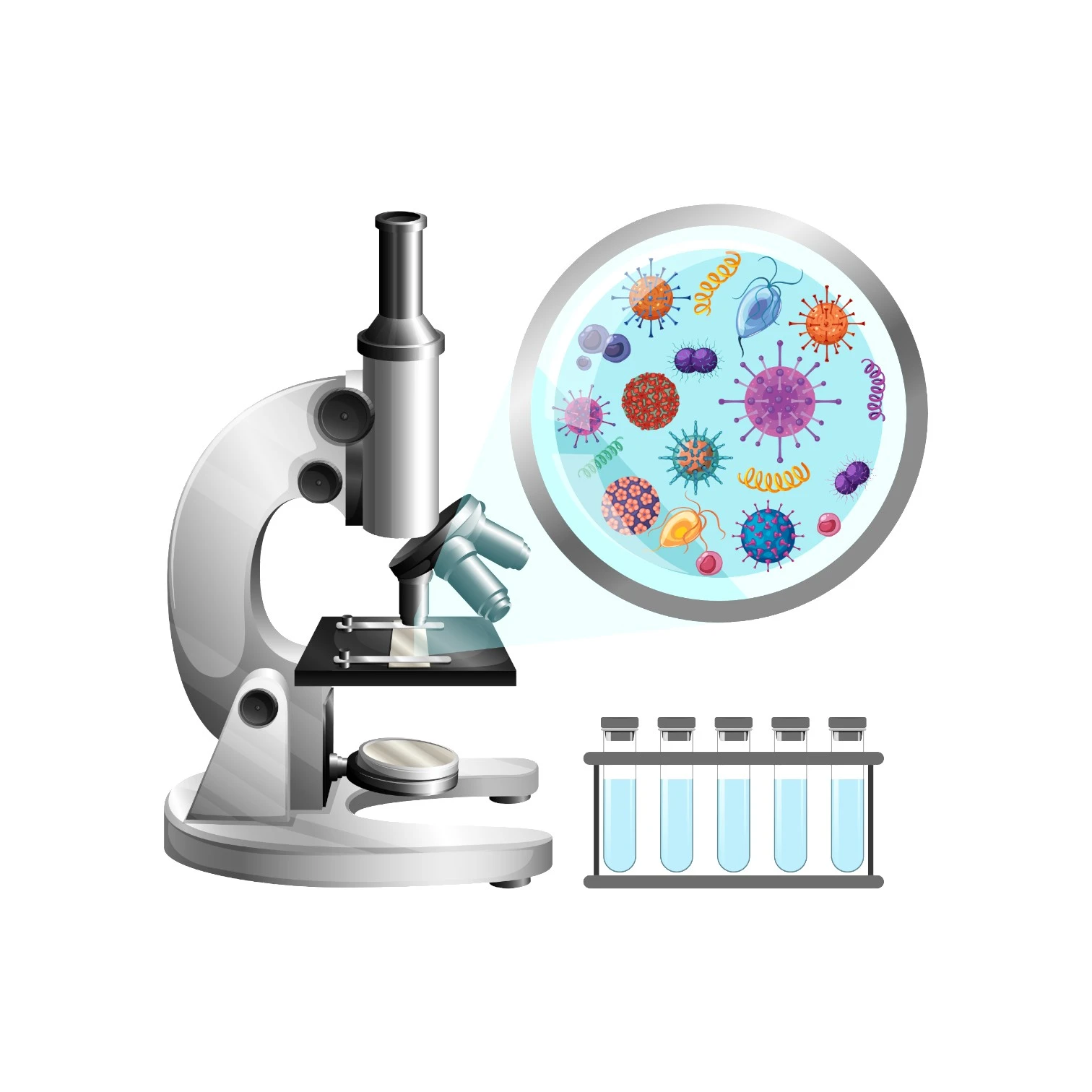 Microscope wall mount Sticker 12'x18''