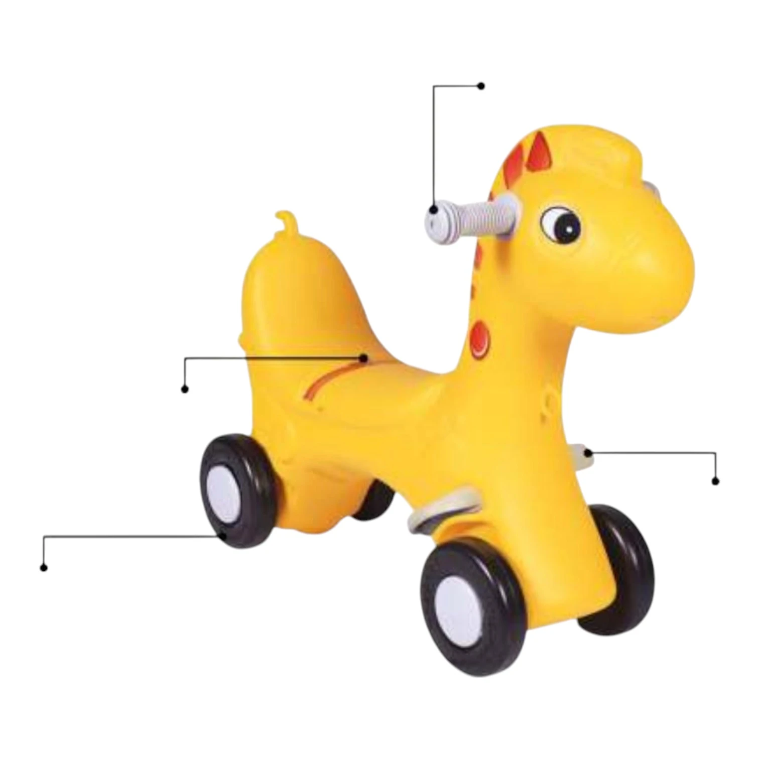 Giraffe Push-N-Scoot Rider 6805