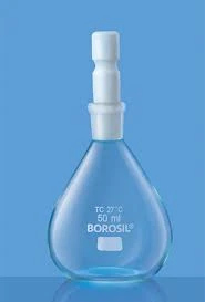 RELATIVE DENSITY BOTTLES (Pyknometer) With I/C PTFE Stoppper With Class A Certif