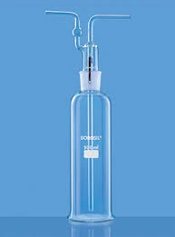 GAS WASHING (DRESCHEL) BOTTLES Set With I/C Stopper