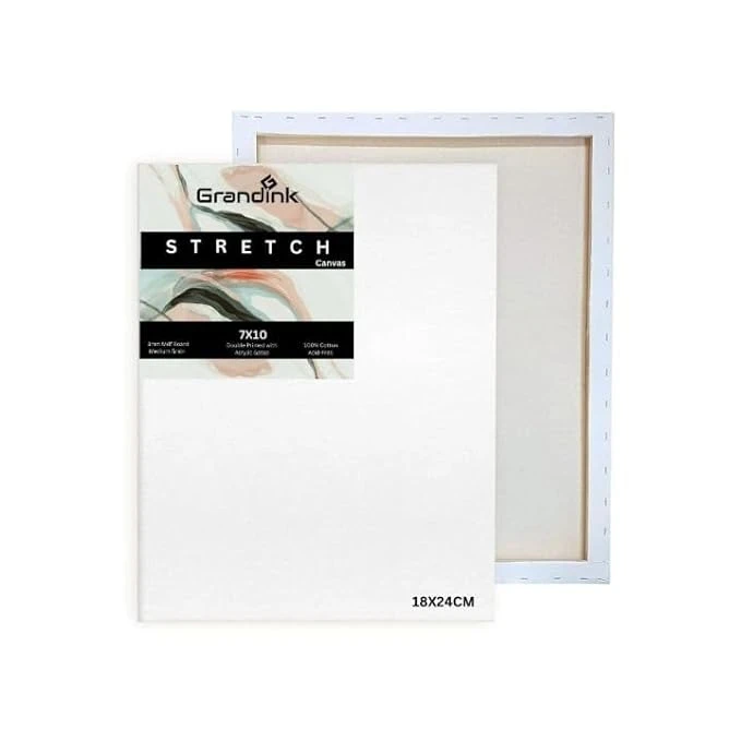 7X10 Inches Stretched Canvas for Painting (Set-3)