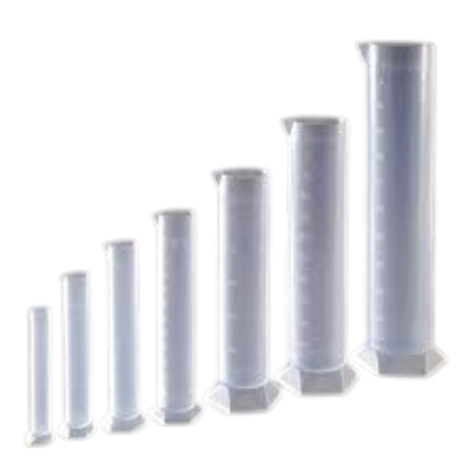 plastic Measuring cylinder hexagonal