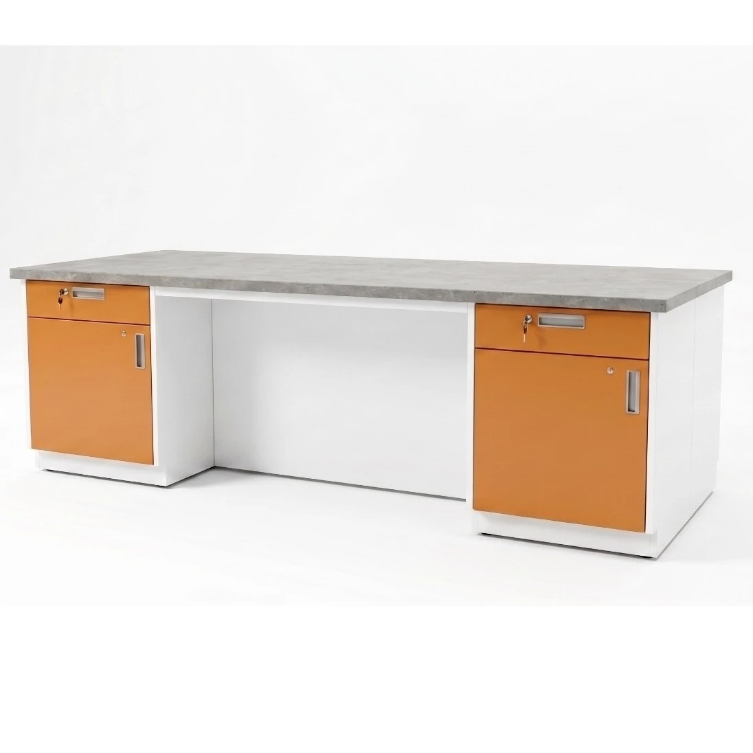 Physics Island Lab Table with Four Set Storage and...