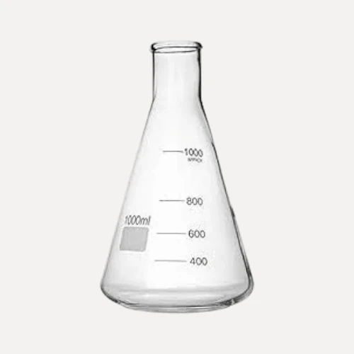 1000ml Conical Flask - Simple & Borosilicate Glass