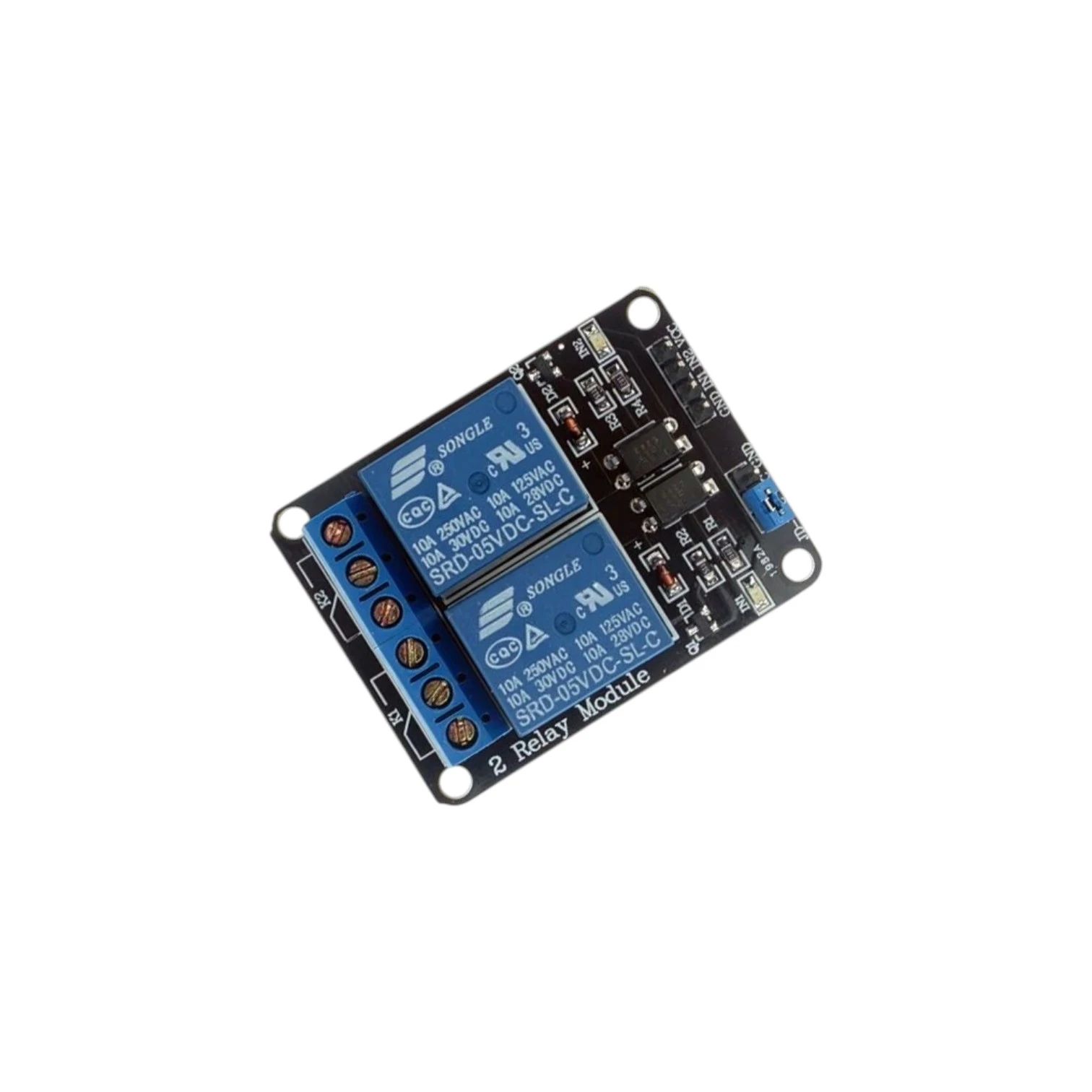 5V Dual Channel Relay Module with Optocoupler